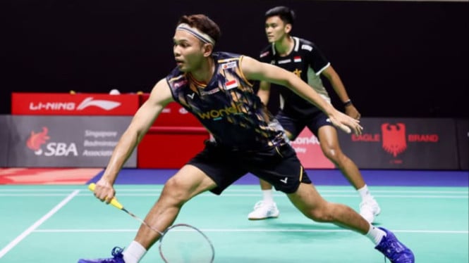Comeback Sensasional! Fajar/Fikri Bangkit dari Ketertinggalan dan Hancurkan Lawan di Singapore Open 2026